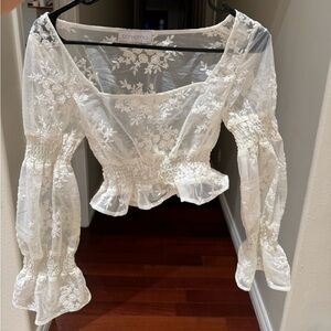 Bonhomia x San Lorenzo Bikini White Lace Top